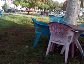 بالصور.. أصحاب الكافيتريات يستولون على كورنيش النيل بالمنيا