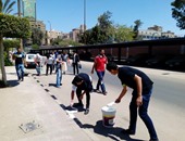 هنخلى بلدنا أحلى.. جمعية "رسالة" تنظم حملة لتنظيف شوارع مدينة نصر