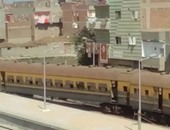 خروج قطار "إسكندرية - الزقازيق" عن القضبان بالسنطة فى الغربية