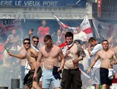 يورو 2016.. بالفيديو.. إصابة 16 شخصا بسبب شغب الجماهير الإنجليزية