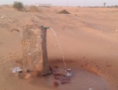 إهدار مياه الشرب فى "صحراء الخارجة" بالوادى الجديد