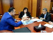 وزيرة الاستثمار تستعرض مع منصور عامر مشروعًا للتنمية السياحة فى بورسعيد