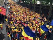 تظاهرة للحزب الحاكم ضد تجاوزات القضاء فى رومانيا