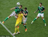 يورو 2016.. تعادل سلبى بين أوكرانيا وأيرلندا الشمالية فى أول 20 دقيقة