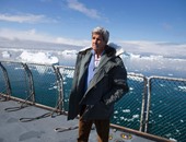 بالصور.. كيرى يصل إلى غرينلاند فى إطار جولته بالقطب الشمالى