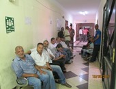 عمال القابضة للصرف الصحى ببورسعيد يتجمهرون للمطالبة بمستحقاتهم المالية