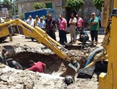 بالصور.. مياه الإسكندرية: قطع المياه بالأزاريطة لحين إنهاء أعمال الإصلاح