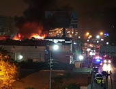 صحافة المواطن: حريق هائل فى إحدى الكافيهات بالقرب من مطار القاهرة