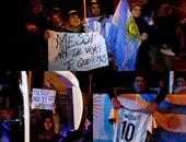 بالصور.. مظاهرات فى شوارع الأرجنتين للمطالبة بتراجع ميسي عن الاعتزال