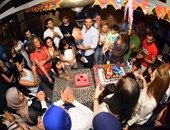 بالصور.. رامى صبرى يحتفل بعيد ميلاد زوجته وأولاده
