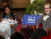 بالصور.. ميريل ستريب وميشيل أوباما فى مؤتمر لتشجيع تعليم الفتيات بالمغرب