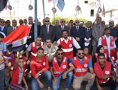 محافظ قنا يتقدم مسيرة الاحتفال بـ30 يونيو بميادين المحافظة 