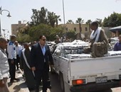 60 سيارة نقل محملة بالسلع الغذائية المدعمة تجوب مراكز محافظة الفيوم