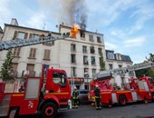 مصرع شخص وإصابة ١١ آخرين فى حريق هائل اندلع فى عقار سكنى بباريس