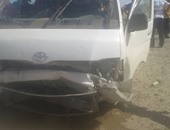 إصابة 3 أشخاص فى حادث تصادم بكفر الشيخ