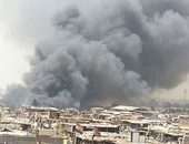 بالصور.. اندلاع حريق هائل فى "سوق الجمعة" بمنطقة السيدة عائشة