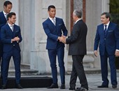 يورو 2016.. الرئيس البرتغالى يستقبل رونالدو ورفاقه قبل التوجه لفرنسا