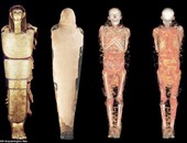 بالصور..فريق بحث إسبانى يستخدم المسح الضوئى تحت أكفان 3 مومياوات مصرية