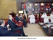  نائب رئيس وزراء الإمارات يستقبل وزراء الاستثمار والمالية والبترول المصريين