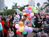 ضحك ولعب وبلالين فى صلاة العيد بـ"مصطفى محمود"