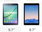 مقارنة بين Samsung Galaxy Tab S2 وApple iPad Air 2 أيهما أفضل؟.. جهاز سامسونج يتغلب على أبل فى السمك والوزن ولكنه يفشل فى البطارية وتعدد الألوان ومساحات التخزين.. وكلا الجهازين بشاشة متطابقة