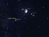 "البحوث الفلكية": القمر وزحل يقترنان فى سماء القاهرة بعد قليل