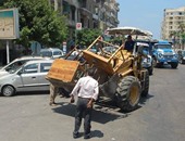 رفع 170 حالة إشغال طريق بحى وسط الإسكندرية