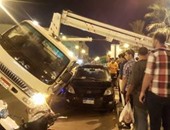 مصرع شخص وإصابة 4 آخرين فى حادث انقلاب سيارة بـ"صحراوى المنيا"