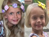 طفلة تتخلى عن 33 سنتيمترا من شعرها لمساندة صديقها مريض السرطان