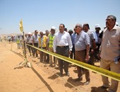 وزير الاسكان يزور  العاصمة الإدارية الجديدة لمتابعة المشروعات 