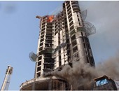بالفيديو.. حريق هائل فى مبنيين أحدهما 18 طابقا بالكويت وإصابة 12من رجال الإطفاء