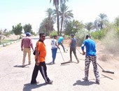 بالصور..شباب الأقصر يشارك فى تنظيف وتجميل مدن المحافظة بمبادرة "حلوة يابلدى"