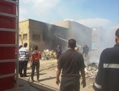 الحماية المدنية تسيطر على حريق بمخزن حدايد فى أوسيم دون إصابات 