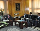 رئيس جامعة المنيا يستقبل وفدً جمعية الصداقة المصرية اليابانية