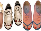 بالصور.. الأظافر "الحمراء" تزين تصميمات ساحرة للأحذية عندك الجرأة تلبسيها؟