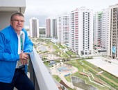 بالصور.. رئيس الأولمبية الدولية ومصر "جيران" فى البرازيل