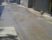 انفجار ماسورة صرف بقرية ميت فارس فى الدقهلية وغرق الشوارع 