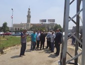 محافظ القاهرة يتفقد اللمسات النهائية فى تطوير ميدان المحكمة قبل افتتاحه 