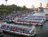 إقبال العائلات على المراكب النيلية فى ثالث أيام عيد الفطر