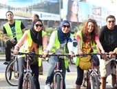بالصور.. فريق "بسكلتة" ينظم فعالية فى شوارع القاهرة الجديدة