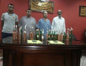 ضبط 4 عناصر إخوانية بحوزتهم زجاجات مولوتوف بقرية اويش الحجر بالدقهلية