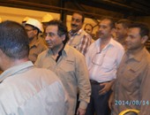 "اليوم السابع" تنفرد بنشر صور جديدة لأحمد عز فى زيارة لمصنعه بالسادات