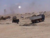 الجيش يبدأ إزالة مخلفات الحروب من موقع حفر قناة السويس الجديدة