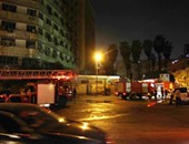 6 سيارات إطفاء تسيطر على حريق مخزن أقشمة بمنطقة الضاهر دون إصابات
