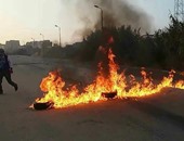 حجز 7 متهمين بقطع الطريق  احتجاجا على اختفاء فتاة بأبو النمرس 24 ساعة