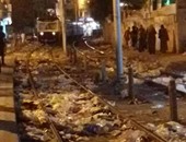 صحافة المواطن: انتشار القمامة والمخلفات بكثافة على شريط ترام الإسكندرية