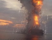 اندلاع حريق فى سفينة بضائع بالغاطس الخارجى بميناء السويس
