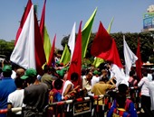 بالصور.. محافظ القليوبية يتقدم مسيرة للشباب والرياضة احتفالا بالعيد القومى للقليوبية
