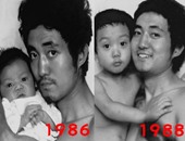 أب وابنه يلتقطان نفس الصورة  كل عام لمدة 27 سنة "آخر صورة ستجعلك تحب الحياة"