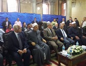 بالفيديو والصور.. الإمام الأكبر ورئيس الوزراء يتفقدان أعمال الترميم بالجامع الازهر.. محلب: تسهم فى استعادة مكانته وواجهته التاريخية المشرقة.. و"الطيب" يدعو بالرحمة للملك عبد الله بن عبد العزيز آل سعود